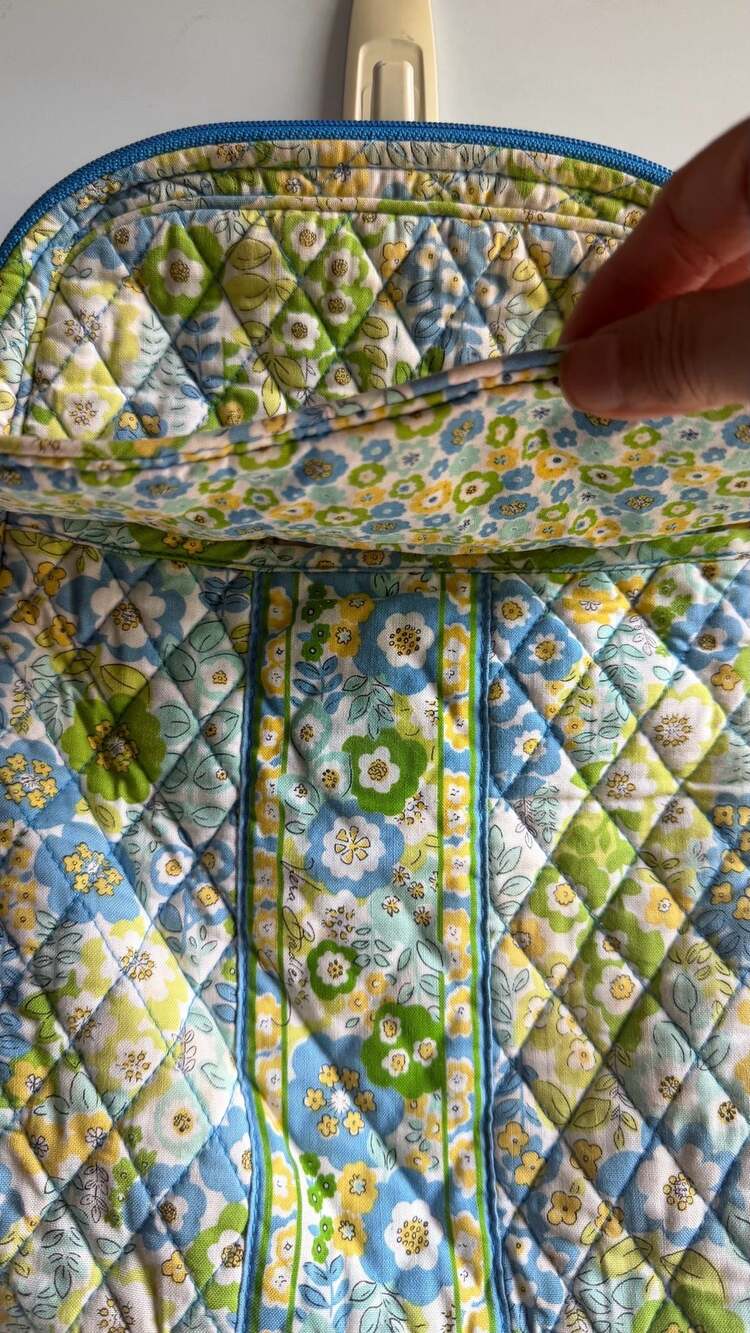 Vera Bradley Quilted Cotton Mini Backpack in English Meadow Floral Print - Picture 3 of 8